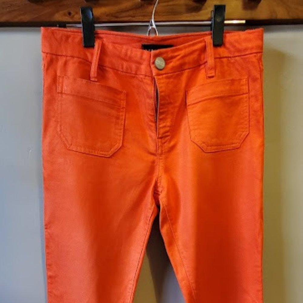 Sanctuary Cropped Orange Flare Pants